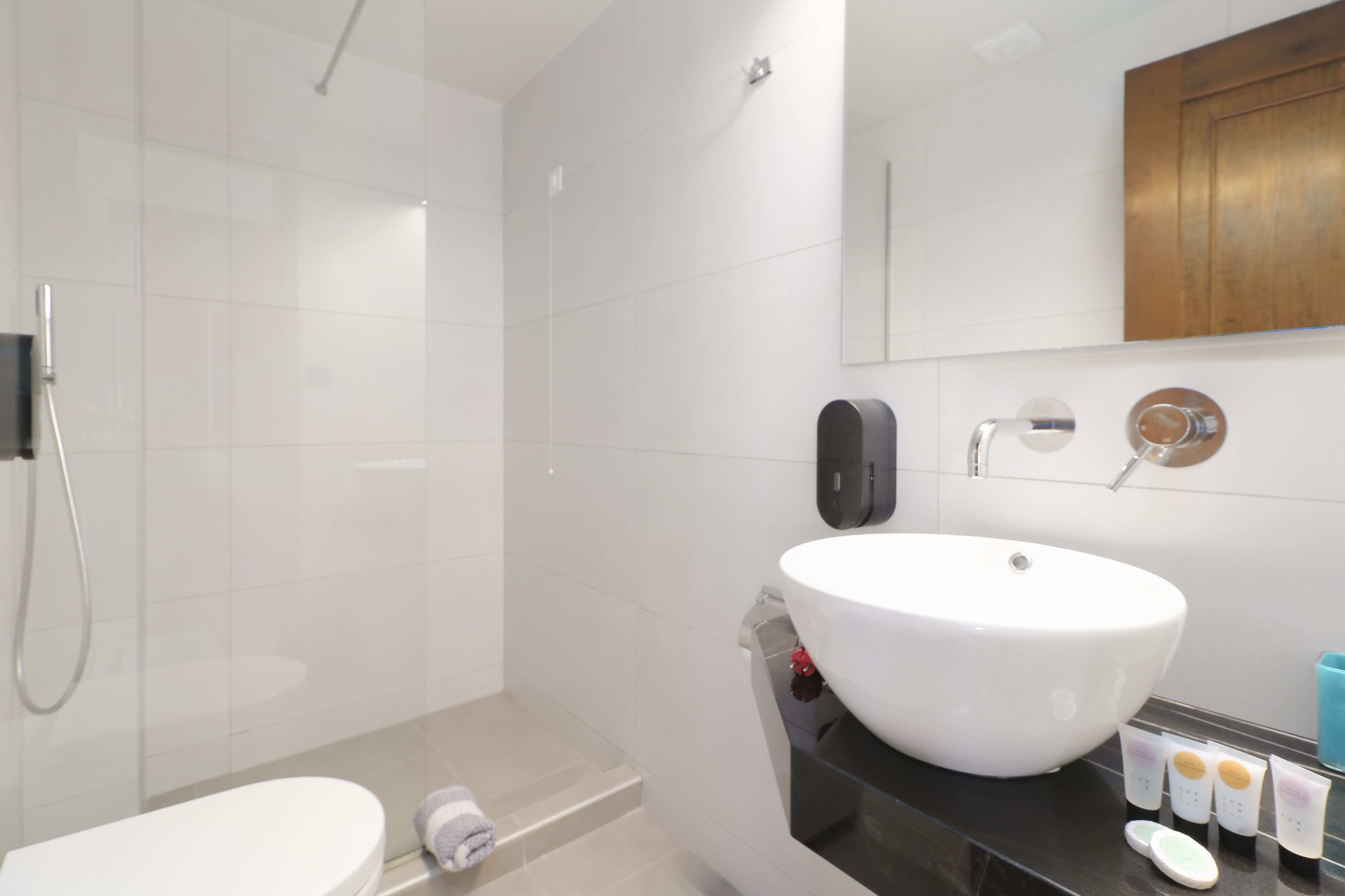 washroom, shower, sink