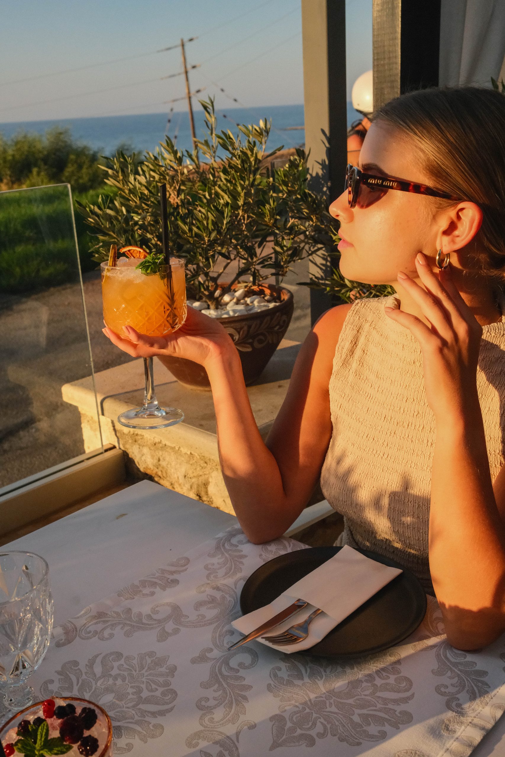 chania restaurant sunset terrace